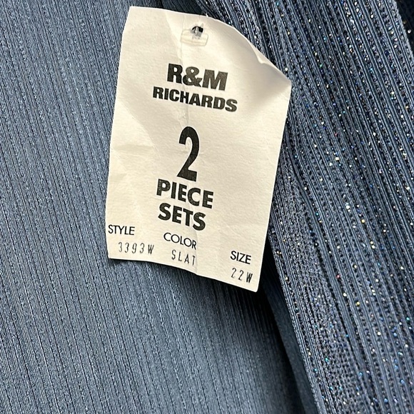 R&M Richards 2-Piece Dress Set – Size 22W – Slate Blue - Picture 4 of 6